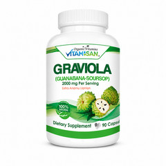 Soursop Graviola Capsules Leaf & Fruit Extract 270 Capsules High Potency