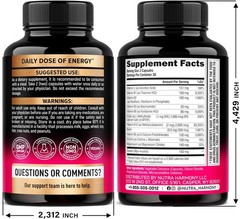 Vitamin B Complex for Men & Women – Riboflavin B2, B12, B1, B3, B5, B6, B7, B8,