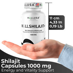 HALLSHILAJIT- Shilajit Extract – 85 Trace MInerals – Support Immune – 60 CAPS