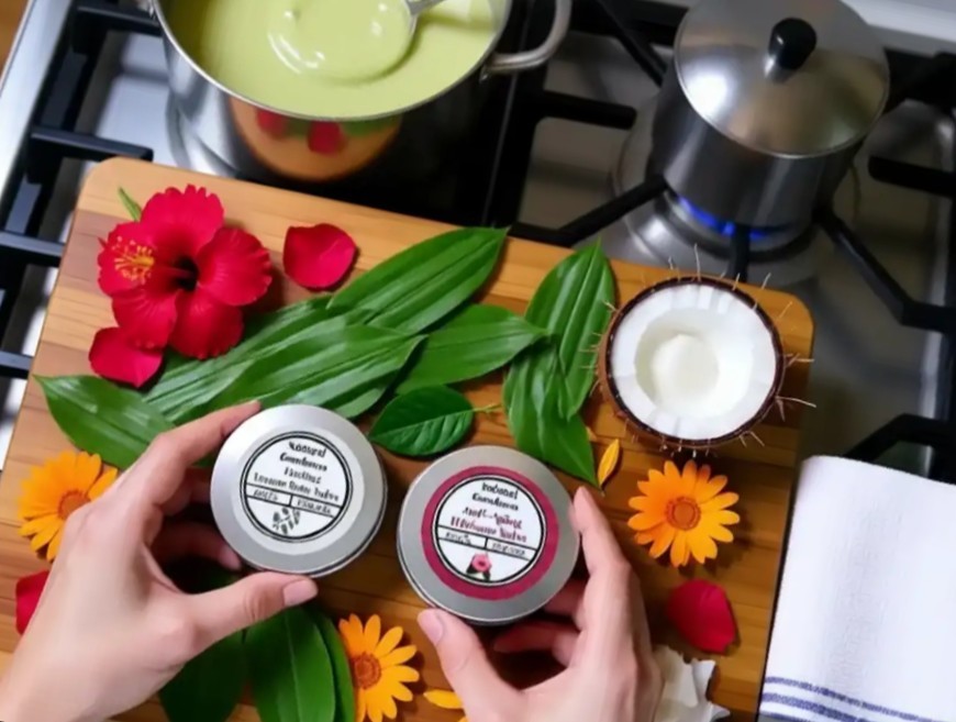 (Combo Pack)Anti-aging Hibiscus Salve & Healing And Hydrating Lemon Balm Salve