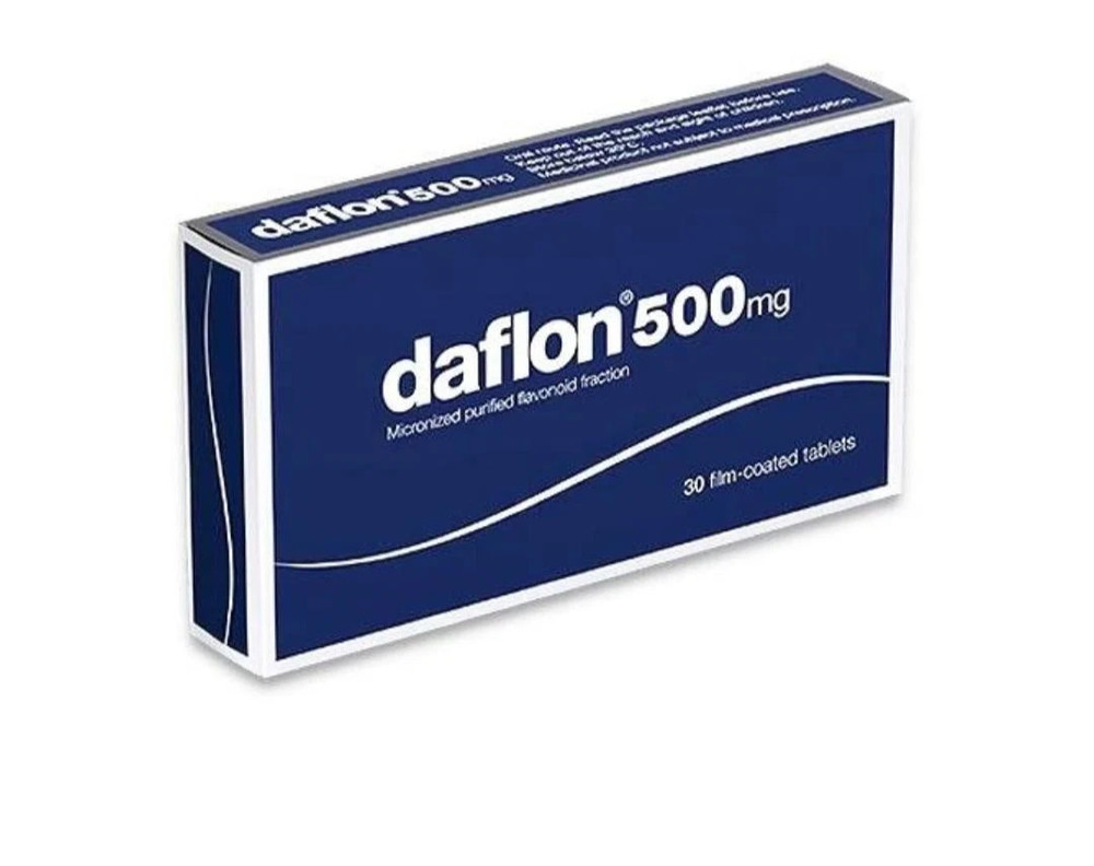 Daflon 500mg 10 Tablet (Pack of 6) Free delivery 5-7 days