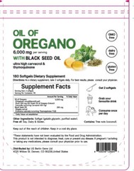 New Oregano Oil 300gels 6000mg Contains Carvacrol and Thymoquinone USA