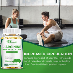 L-Arginine & Maca Root Capsules Natural Energy Stamina Performance Support