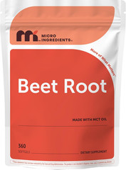 Beet Root Extract, 360 Softgels with MCT Oil | Natural Beet Root Source | Beetro