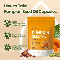 Aceite de Semilla de Calabaza con Saw Palmetto 3000mg Próstata y Cabello