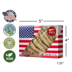 2 Boxes of Hand Selected American Ginseng Root-Small Tail 4oz/Box 西洋参/花旗参 Pan…