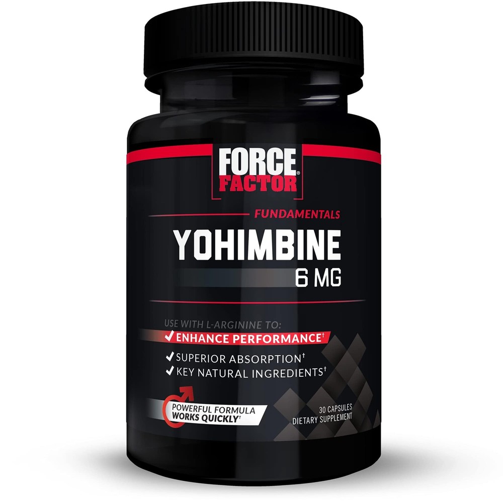 Force Factor Yohimbine Supplement for Men, Yohimbe Bark Extract with Superior…