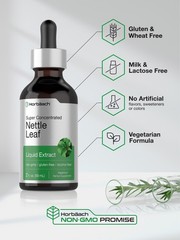Nettle Leaf Liquid Extract | 2 fl oz | Alcohol Free | Vegetarian | by Horbaach
