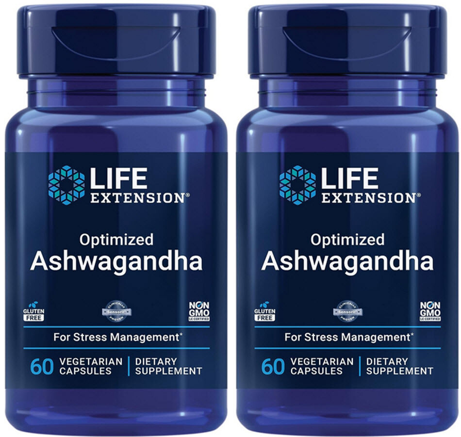 OPTIMIZED ASHWAGANDHA EXTRACT STRESS ANXIETY 120 Capsule LIFE EXTENSION