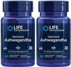 OPTIMIZED ASHWAGANDHA EXTRACT STRESS ANXIETY 120 Capsule LIFE EXTENSION