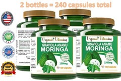 Moringa Oleifera Organic, Natural, 100% Pure Pills – 240 Count – 2 Pack