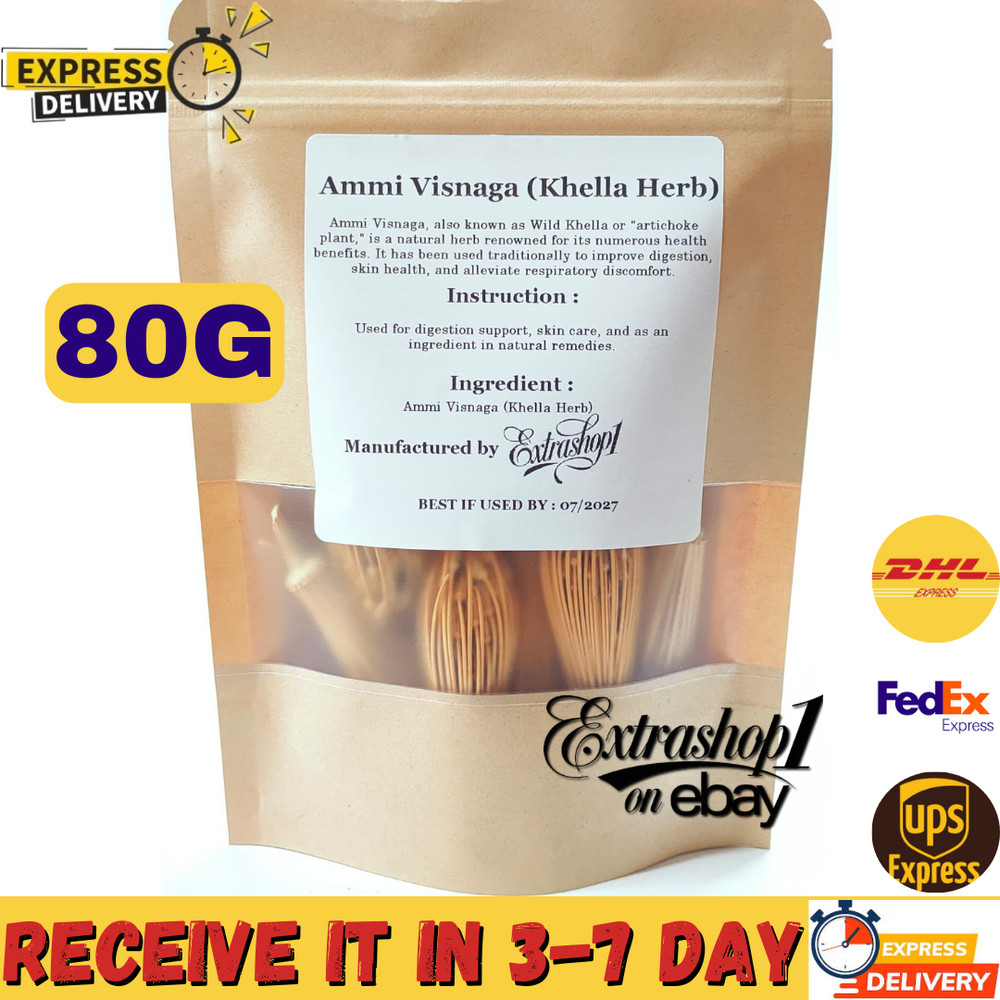 Ammi Visnaga Khella Herb Dried 100% Pure Natural Organic AA الخلة – عشبة الخلة
