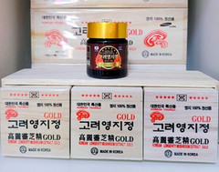Korean Lingzhi Reishi Mushroom Ganoderma Lucidum Extract Gold 120g x 3