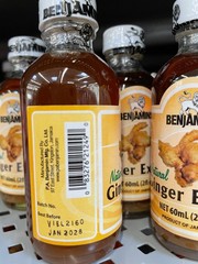 4 Pack Benjamins Natural Ginger Extract 2 fl oz Bottles – Made in Jamaica