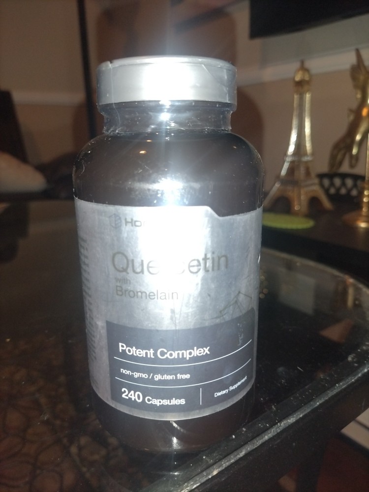 Quercetin with Bromelain Supplement | 240 Capsules | by Horbaach