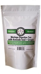 Moringa Digestion Tea with Avocado Seed and Ginger – 60 Count