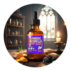 Joint & Mobility Support Drops – 1:3 Potency Turmeric Boswellia Ginger Tincture