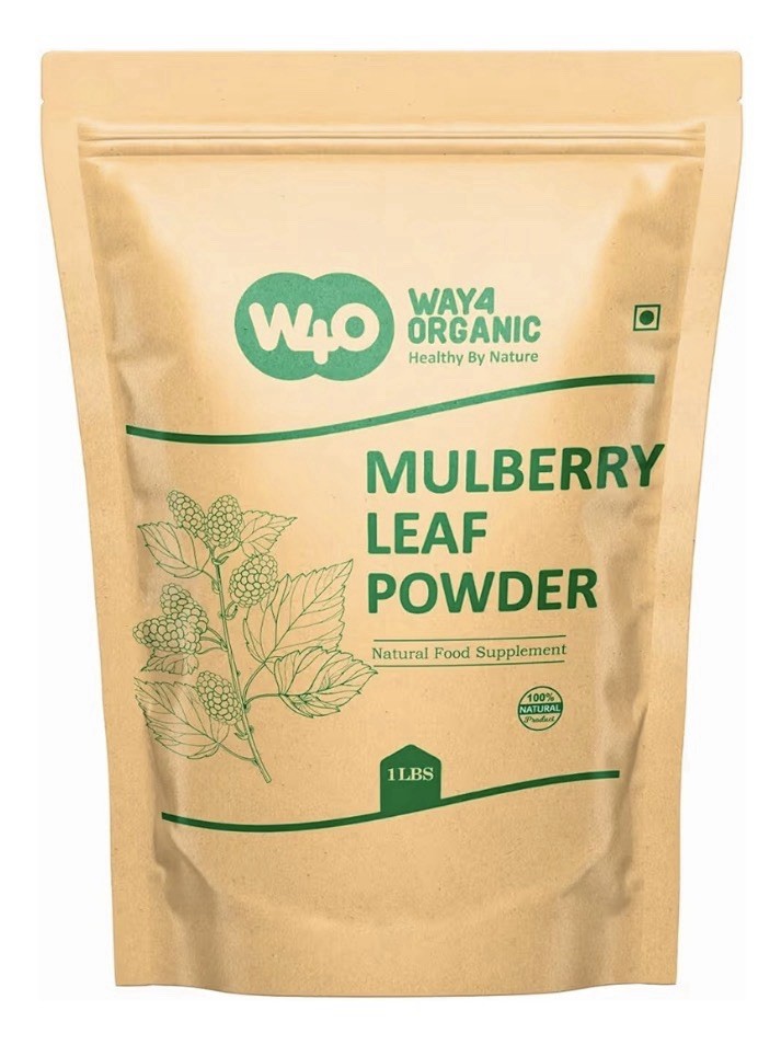 Way4 Organic Mulberry Leaf Powder Extract Natural Food Supplement 1 lb