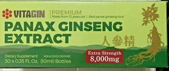 Red PANAX Ginseng Extract 12 years old Roots 8000 Mg Premium 3 Box (90 Bottles)