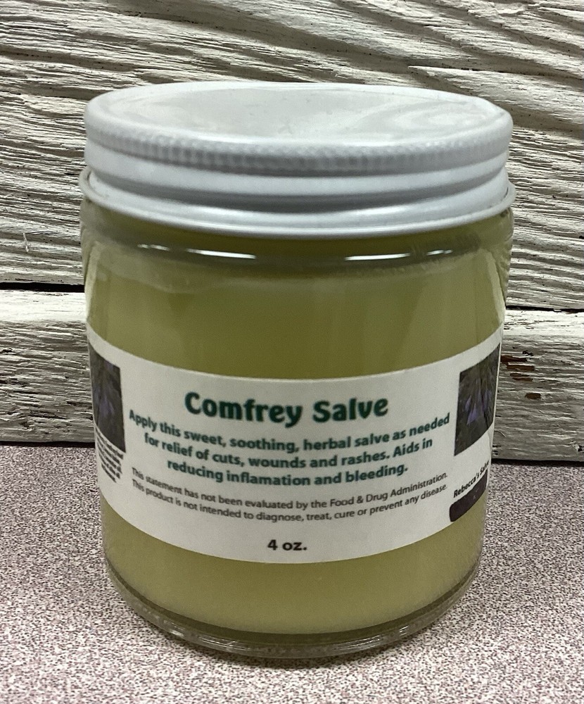 Amish Made Herbal Comfrey Salve / Choice of 1 OZ & 4 OZ Jar