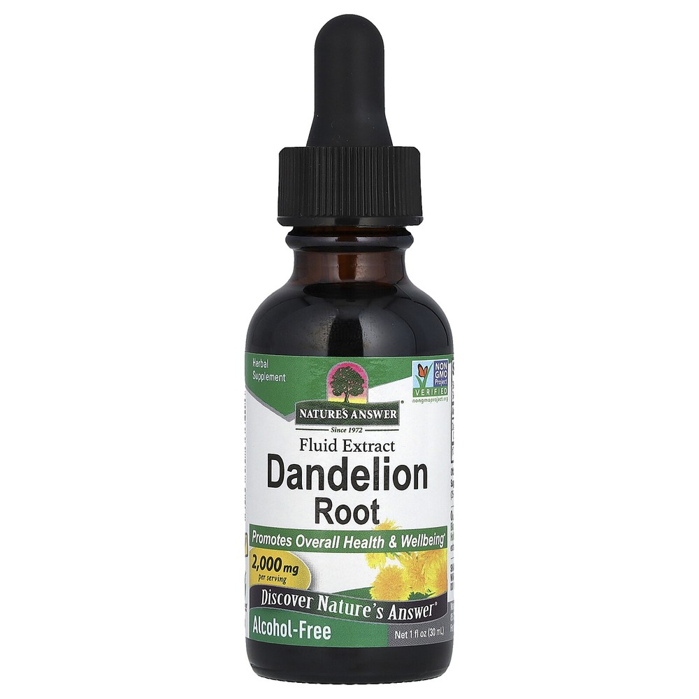 Nature s Answer Dandelion Alcohol Free 2 000 mg 1 fl oz 30 ml Alcohol-Free,