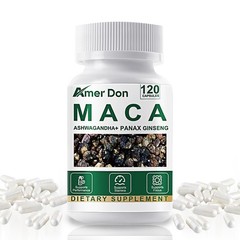 Organic Black Maca 10000mg, Peruvian Maca Root Extract Pills for Men & Women