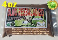 4oz Slippery Elm Bark Powder Ulmus rubra, Red Elm, Indian Elm, Olmo Resbaladizo