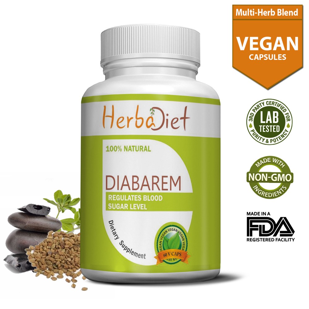 Blood Sugar Control Support Glucose Metabolism HERBAL Supplement Vegan Capsules