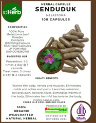 [idHerb] CAPSULES Melastoma Senduduk Natural Organic Herbal Herbs Fresh