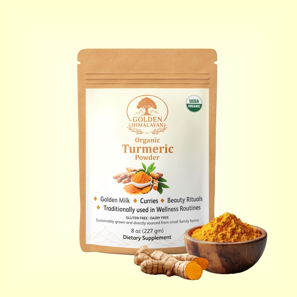 Golden Himalayan Organic Turmeric Powder 8 oz