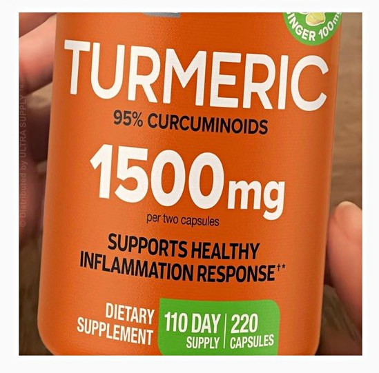 Ultra Supplements Turmeric 1500mg 95% Curcuminoids 220 Veg Capsules