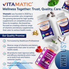 Vitamatic Astragalus Capsules 5000mg Supplement – 200 Count