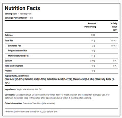 Macadamia Nut Oil, 16 fl oz (473 mL) Bottle