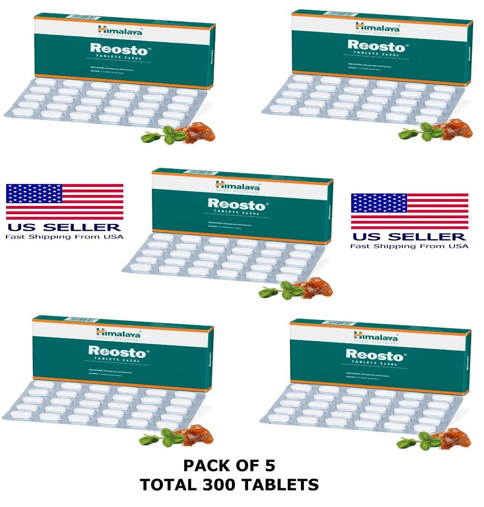 Reosto Himalaya 60 (2 X 30) Tablets USA Seller Free Shipping (Pack Of 5)