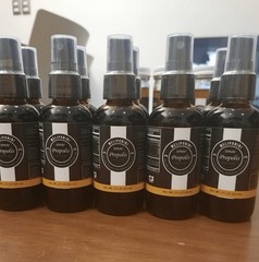 5 Pack MELIPONA ® Alcohol-Free Propolis Spray 2 floz & Free 5 Droppers 0.5 floz