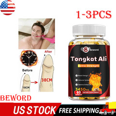1-3PCS 3450mg TongkatAli Extract 200:1 Strong Natural Testosterone Booster