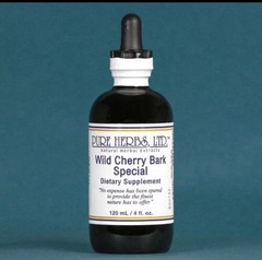 Wild Cherry Bark Special Herbal Extract Pure Herbs 4 oz. for Respiratory System