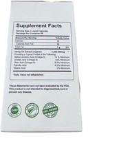 HEMP Capsule For Calm,Sleep,Stress,Anxiety,Pain,Muscle,Relax 120cts