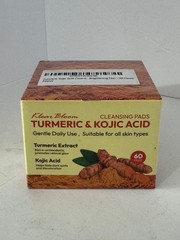 TURMERIC & KOJIC ACID CLEANSING & HYDRATING 60 PCS EXP 08/28