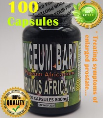 Pygeum/pygium bark 100 Capsules (pygeum Africanum)Enlaged prostate aid