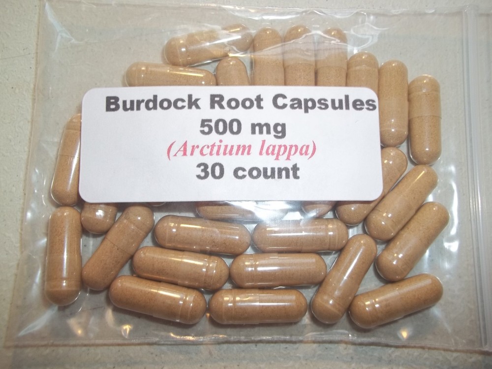 Burdock Root Capsules (Arctium lappa) 500 mg – 30 count