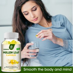 Mullein Leaf Gummies/ Capsule For Lung Cleanse Detox Herbal Dietary Supplement