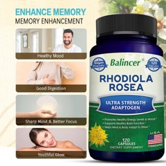 Rhodiola Rosea 1000 Mg Adaptive Herb – Brain Stress and Mood Support
