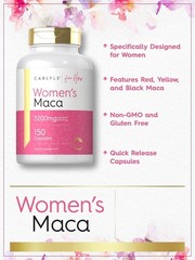 Maca Root Capsules for Women 3200mg | 150 Count | Non-GMO | by Carlyle