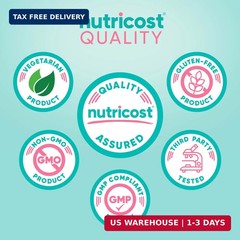 Nutricost Folic Acid for Women (Vitamin B9) 1200 mcg, 120 Capsules, with B12 and