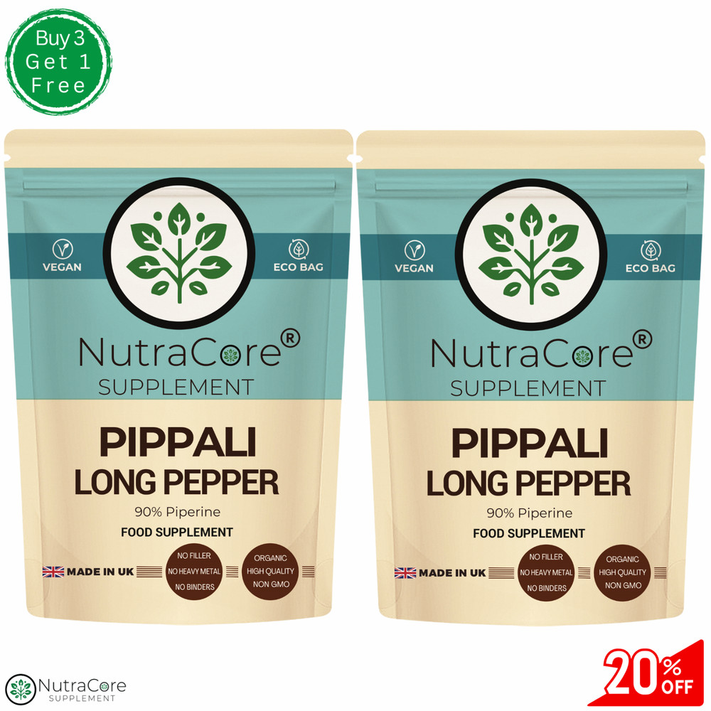 Pippali Capsules (Long Pepper)-6000mg (90%Piperine)-Heartburn&Indigestion-180Cap