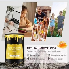 Professional Pure Himalayan Shilajit Honey Sticks, Purer, More natural, Sweeter