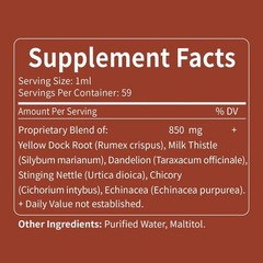 Selvaherb Yellow Dock Root Organic Drops for Liver Health Support & Body Detox