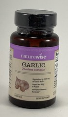 3 Naturewise Garlic Odorless 180 Softgels Herbal Pills 8/2027 Royal Jelly Immune