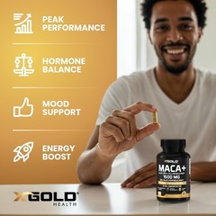 Organic Maca Root 1500mg – Boost Energy & Libido, 150 Capsules, Natural Suppleme